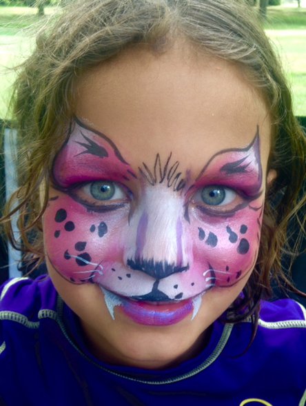 Cat face painting for kids