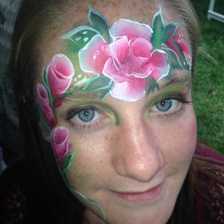 Roses face painting
