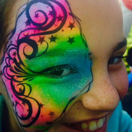 Stars face painting